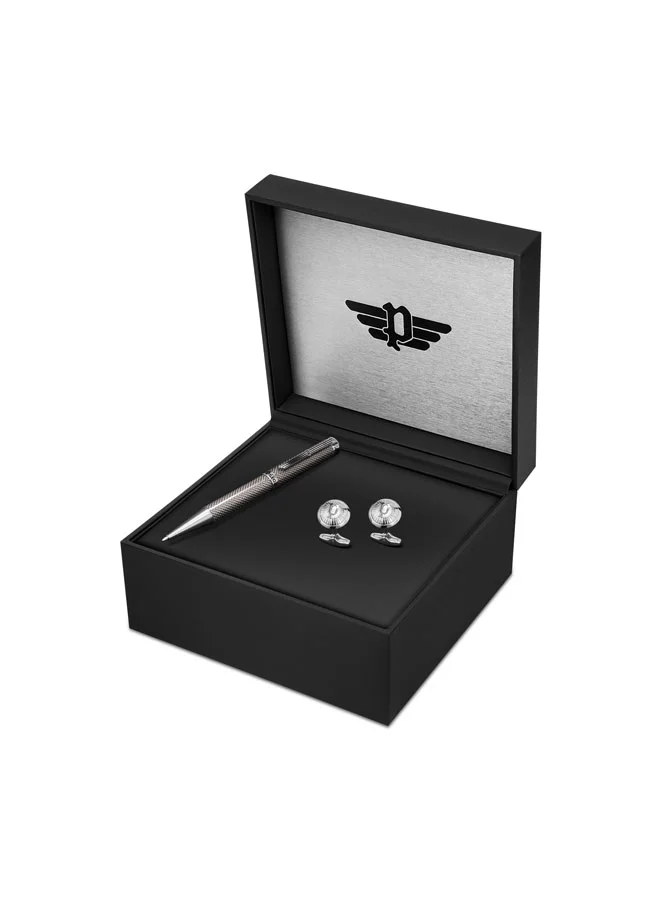 POLICE Corbel Pen & Cufflinks Gift Set for Men